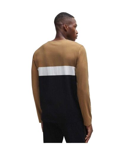 T-shirt Manches Longues Style Logo Homme Noir Hugo Boss