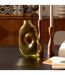 Vase Donut en Verre Solag 24cm Vert Kaki-3