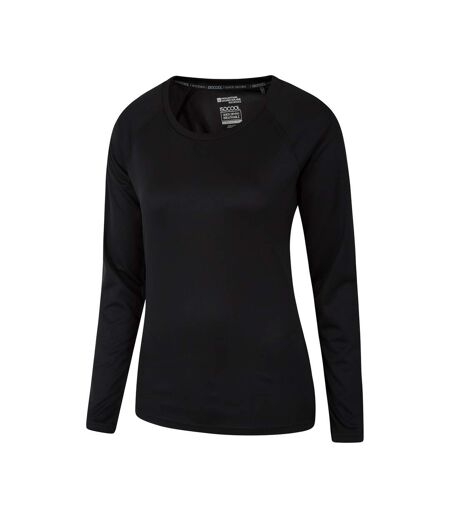 Womens/ladies Endurance Long-sleeved Top Black Mountain Warehouse