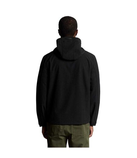 Veste Softshell À Capuche Motif/style Uni Homme Noir Lyle & Scott