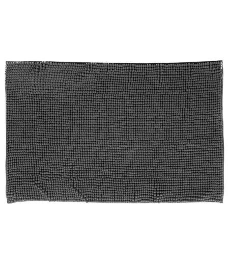 Tapis de Salle de Bain Chenille 50x80cm Gris