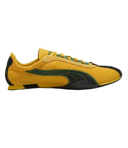 Mens Suede Low Trainers Yellow Green Puma