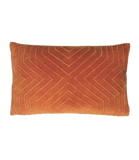 Furn Mahal Geometric Throw Pillow Cover (Rust) (One Size)