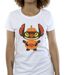 Disney Femme/Les femmes Lilo & Stitch Pumpkin Costume Cotton T-Shirt (Blanc) - UTBI26031-3
