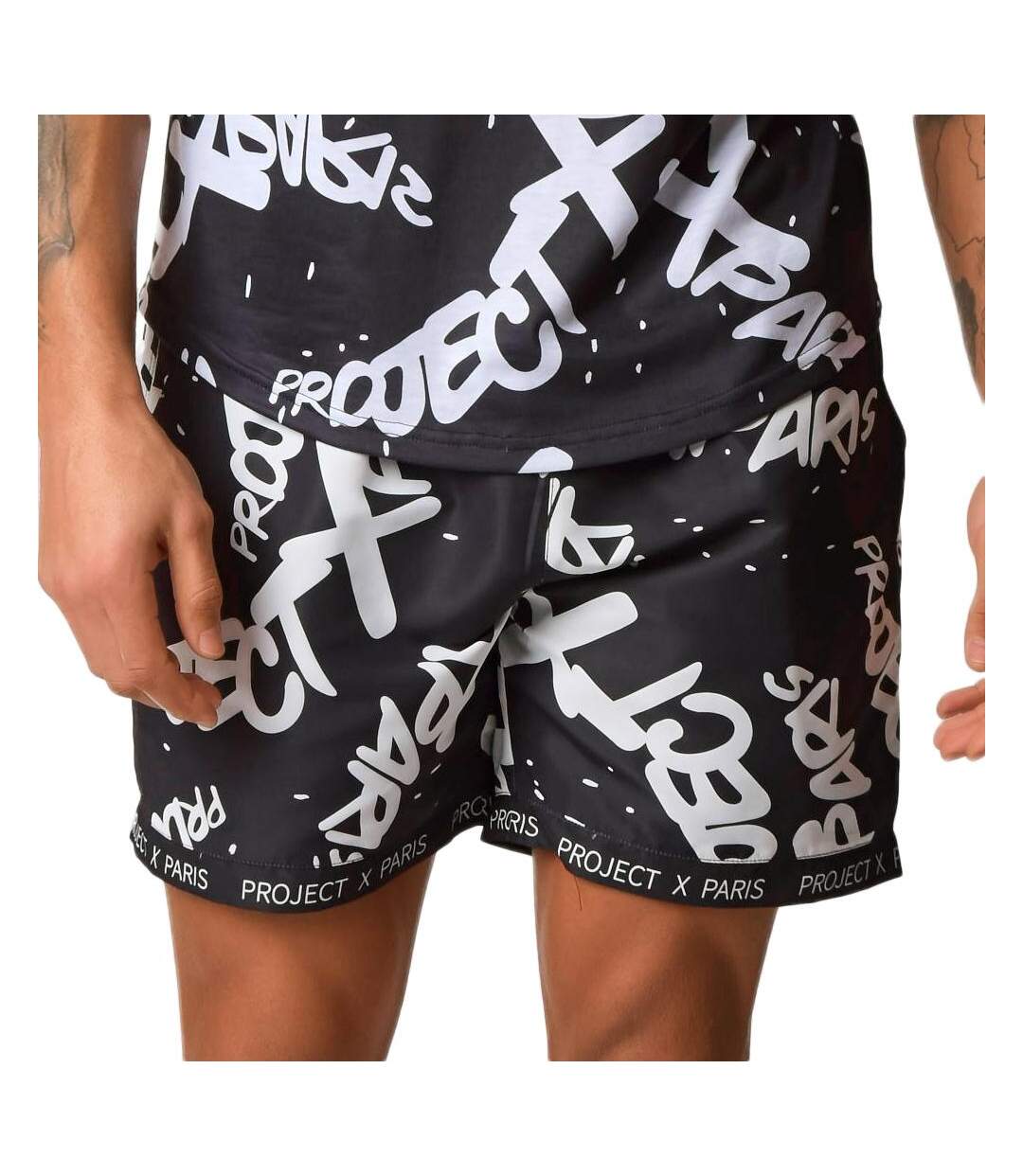 Short De Bain Noir Homme Project X Paris  Short All Overt - M-1