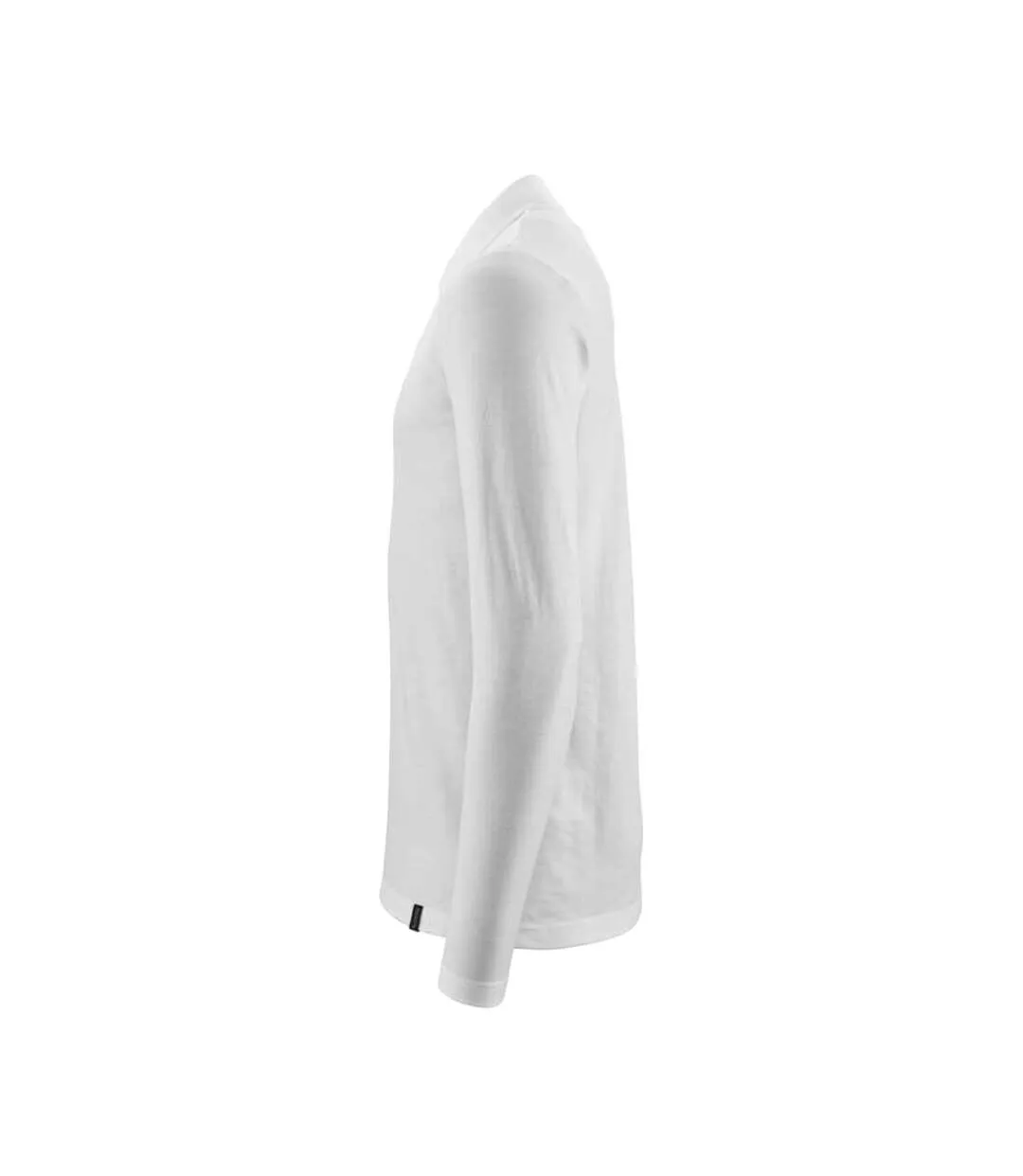 Mens Crossover Long-sleeved Polo Shirt White Mascot-3