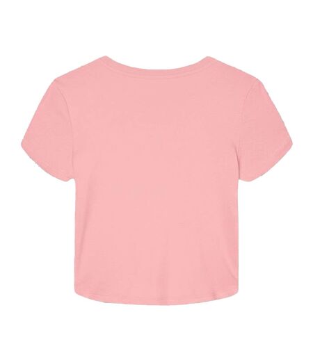 T-shirt Femme Rose Uni Mélange Bella + Canvas