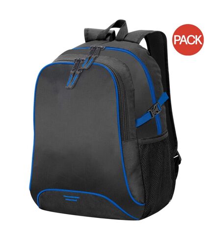 Lot de 2  Osaka sac à dos basique 30 litres taille unique noir/bleu roi Shugon