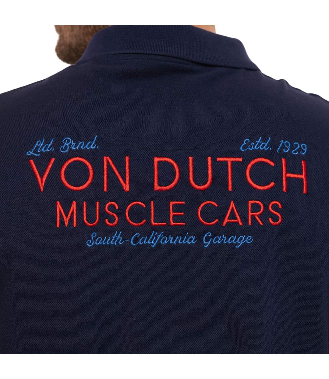 Polo homme maille piquée avec broderie East Vondutch-4