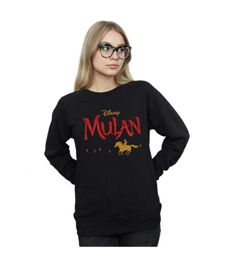 Disney Sweatshirt logo Mulan Movie Womens/Ladies (Noir) - UTBI26536