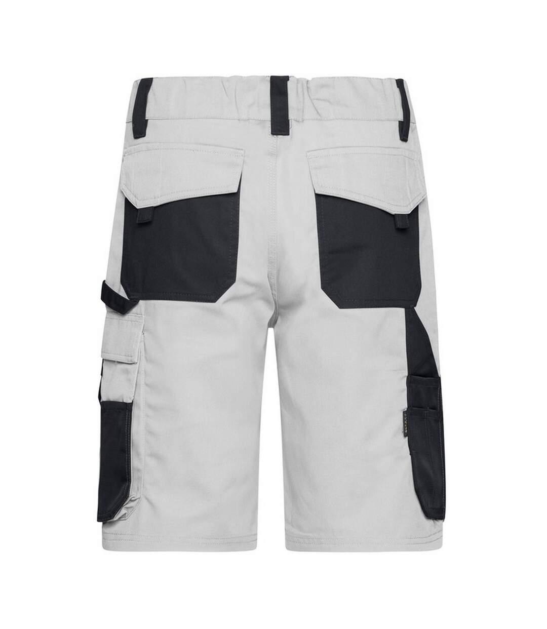 Short À Poches Strong Adulte Blanc Carbone James And Nicholson-2