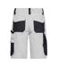 Short À Poches Strong Adulte Blanc Carbone James And Nicholson-2