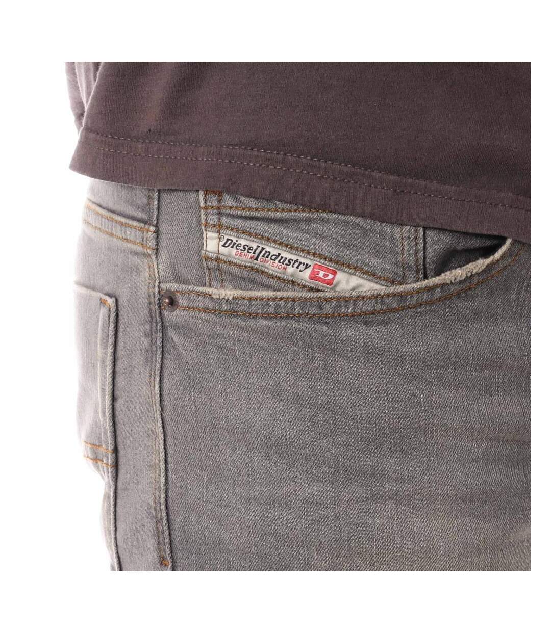 Jean straight gris homme diesel safado 00s0ps-3