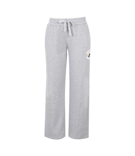 Womens/ladies Cotton Logo Standard Joggers Grey Pretty Boy Ugly World