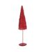 Sapin de Noël sur Socle Glitter 58cm Rouge-1