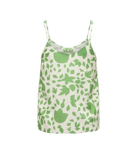 Débardeur beige/vert femme only selina