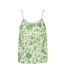 Débardeur beige/vert femme only selina-2