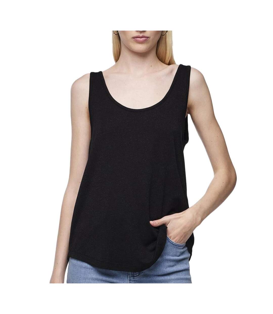 Débardeur noir femme pieces billo-1