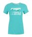 T-shirt Motif/style Paysage Fingal Femme Turquoise Vif Regatta-2