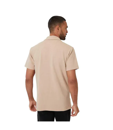 Mens Embley Solid Relaxed Fit Shirt Stone Threadbare