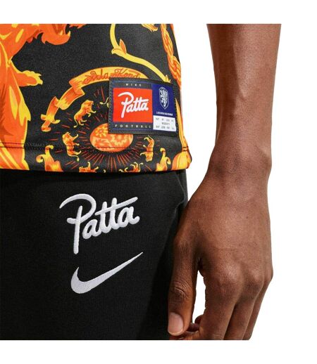 Maillot De Foot Motif/style Pays-bas Pre Match Homme Noir Blanc Nike