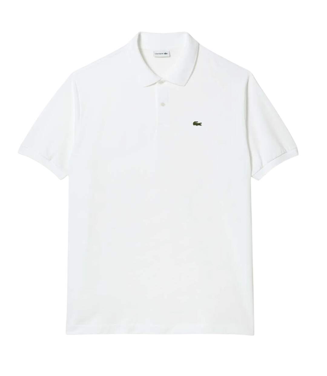 Mens Tall Polo Shirt White Lacoste-1