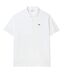 Mens Tall Polo Shirt White Lacoste-1