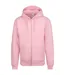 Sweatshirt À Capuche Et Fermeture Zippée Homme Rose Clair Awdis-1