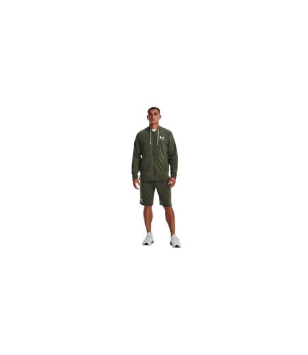 Veste À Capuche Manches Longues Rival Homme Vert Under Armour