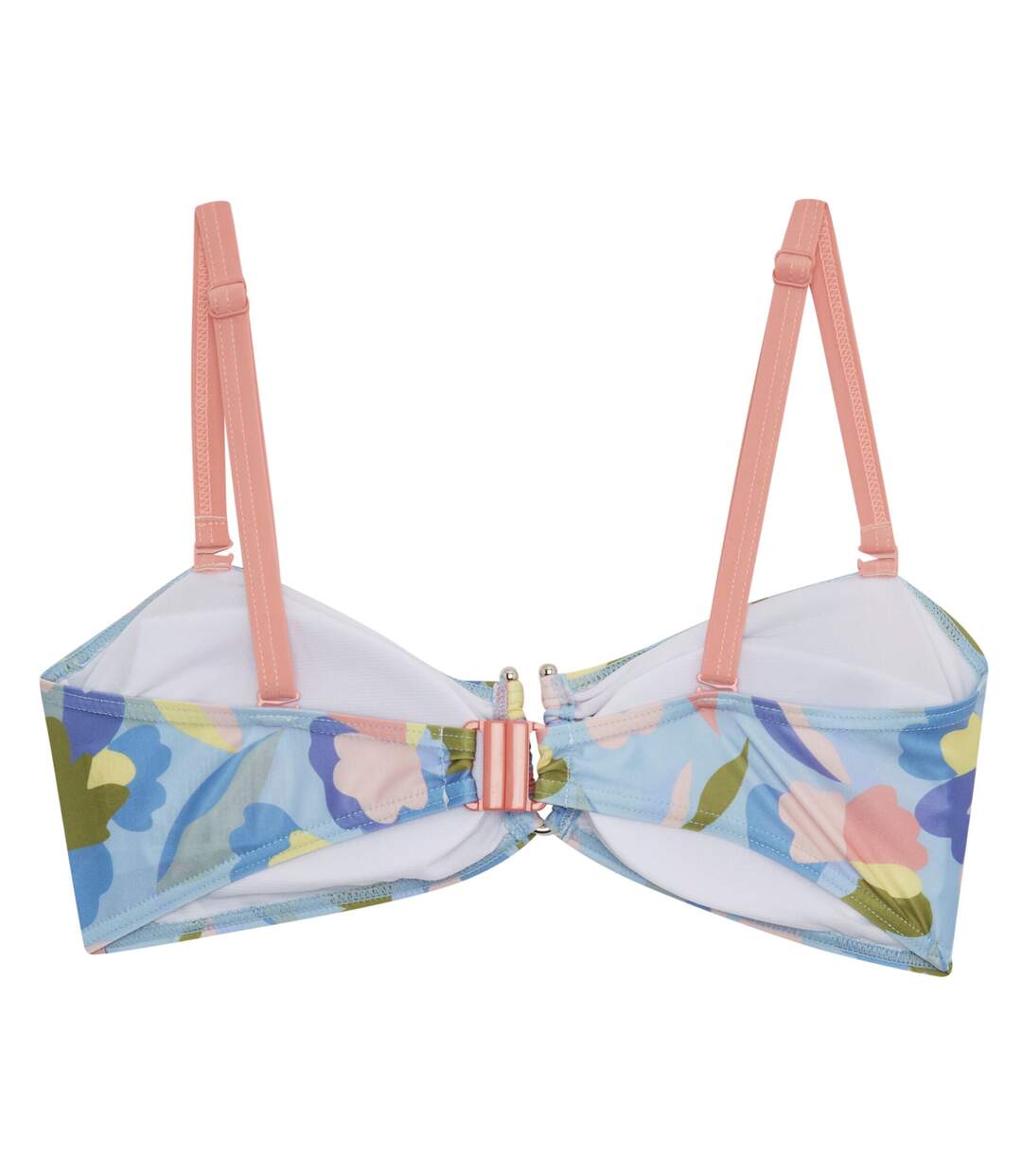 Womens/ladies Aceana Iii Abstract Floral Bikini Top Blue Regatta-2