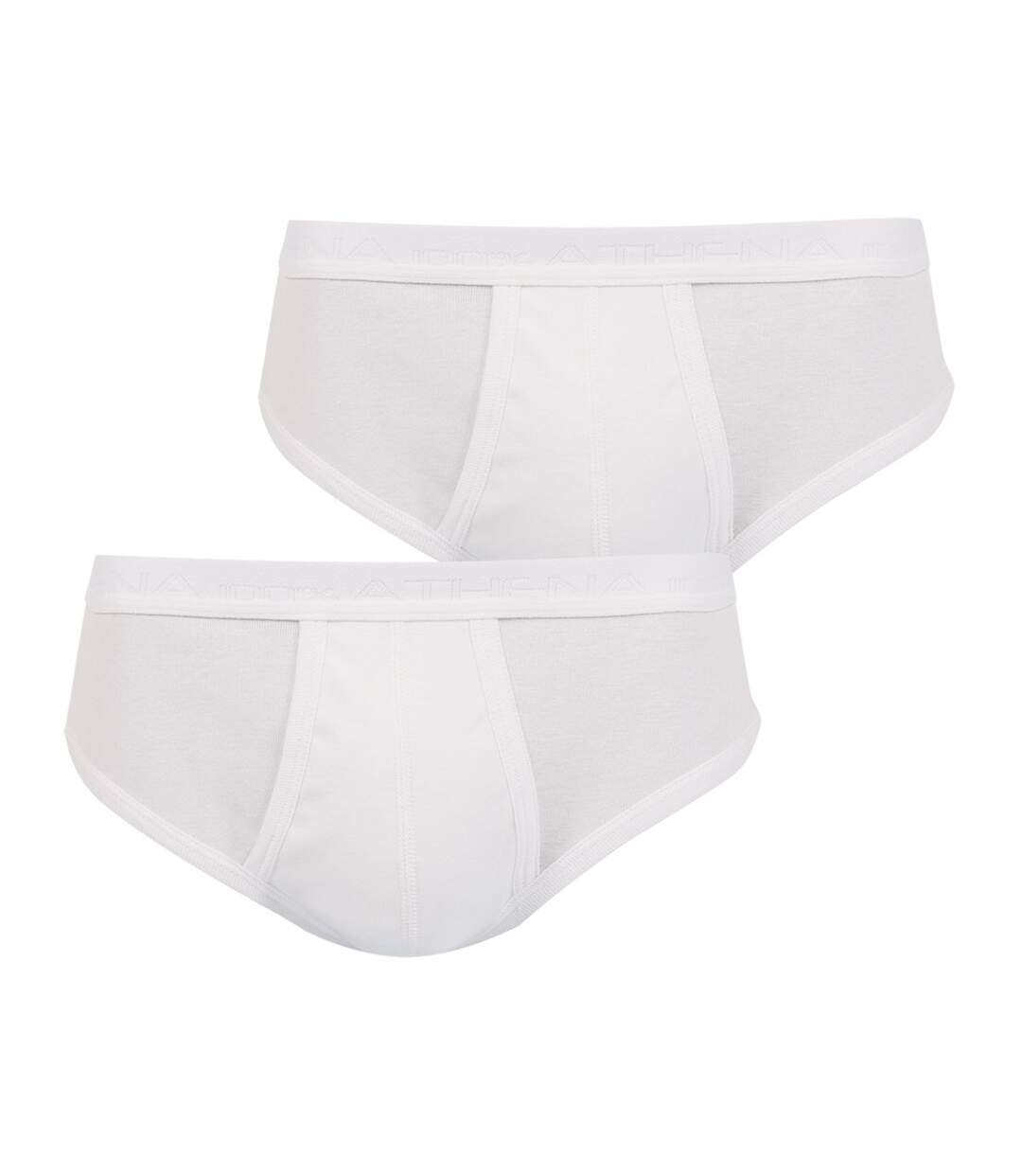 Lot de 2 slips taille haute ouverts homme Coton Bio