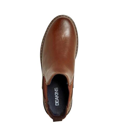 Mens Del Leather Chelsea Boots Brown Nicholas Deakins