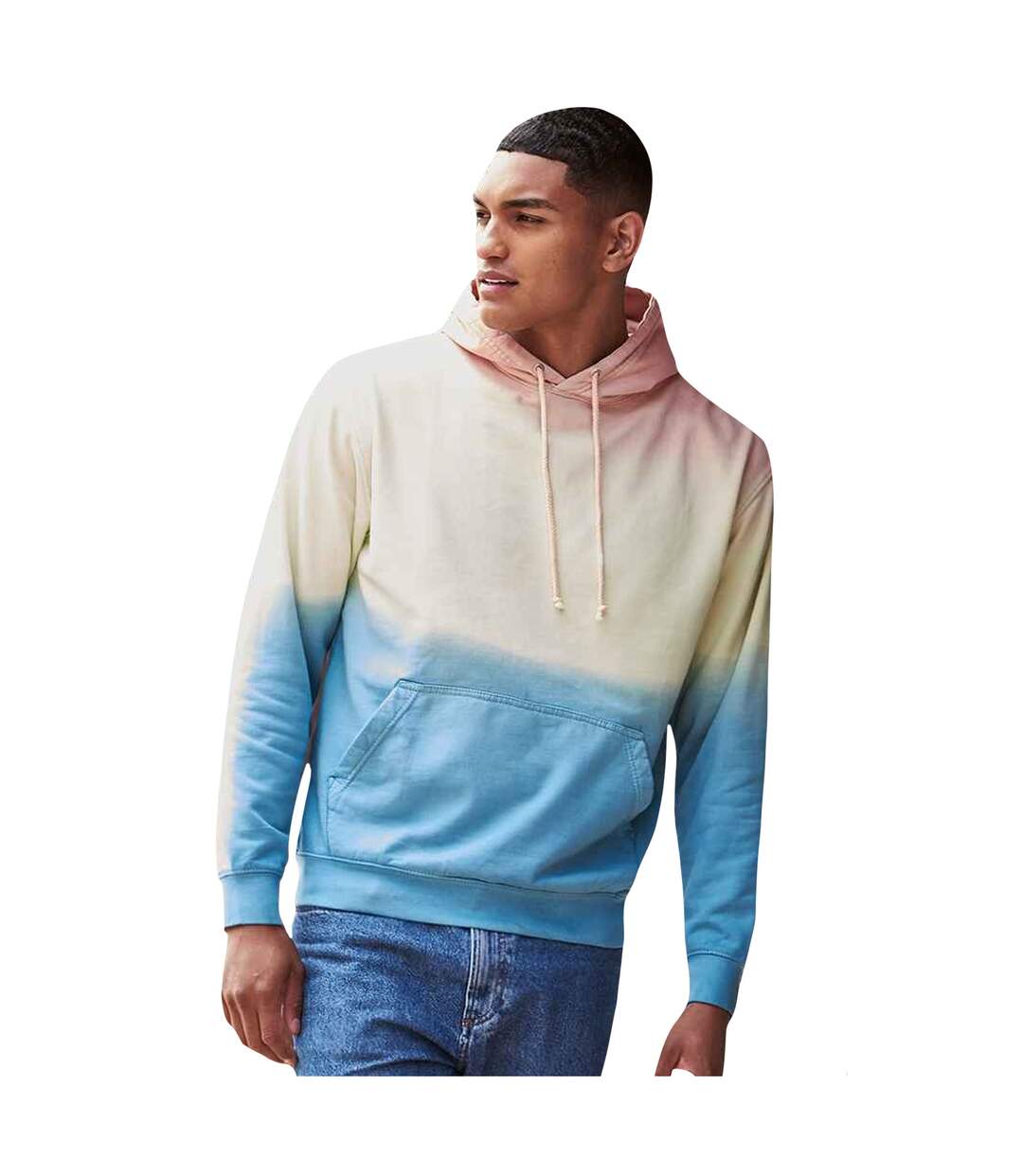 Awdis Unisex Adult Tie Dye Hoodie (Pastel Sunset Dip) - UTPC4780