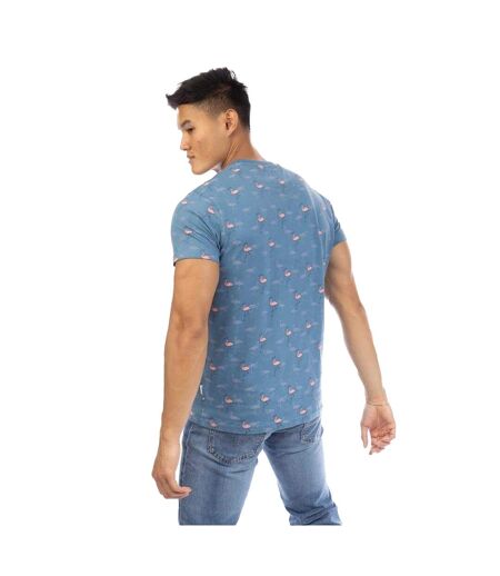 Mens Flamingo All-over Print T-shirt Multicoloured Peter Werth