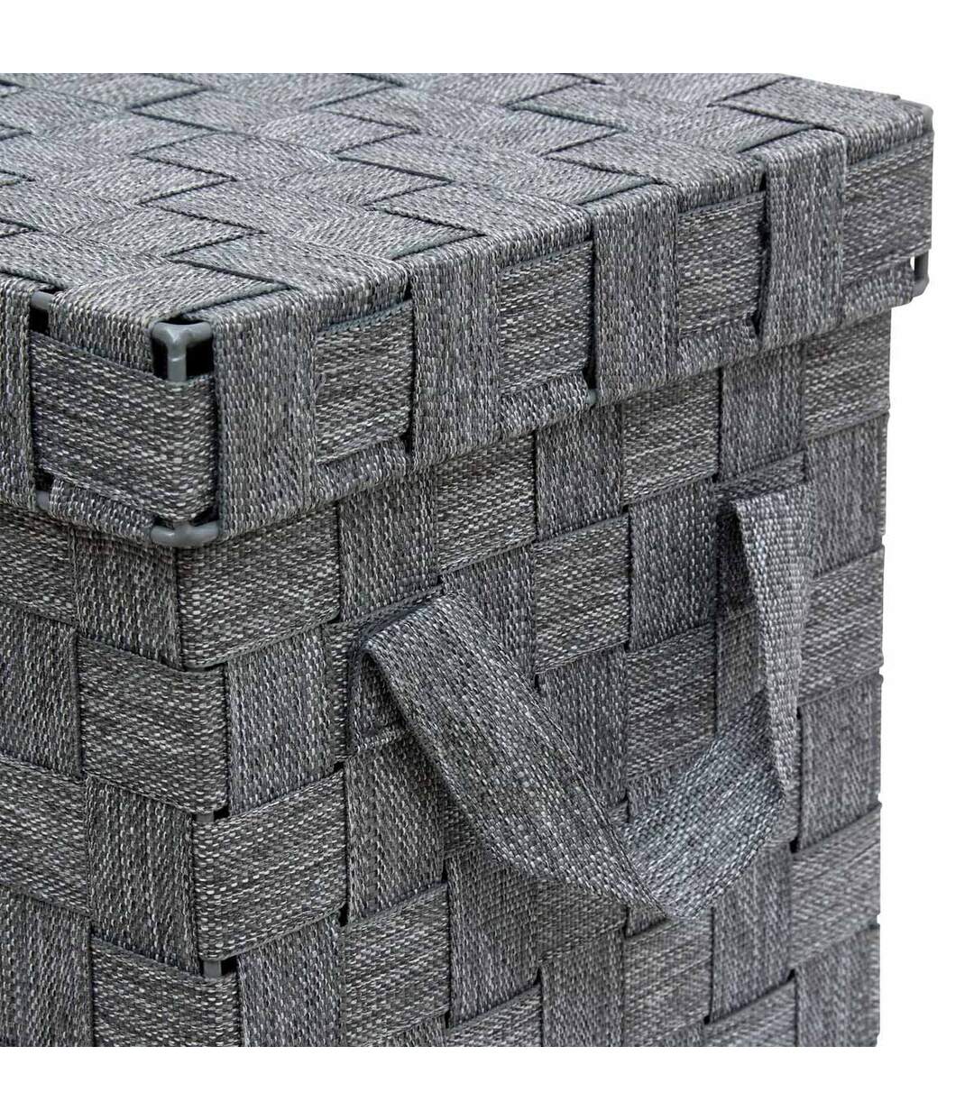 Lot de 2 Boîtes de Rangement Lise 35cm Gris-5