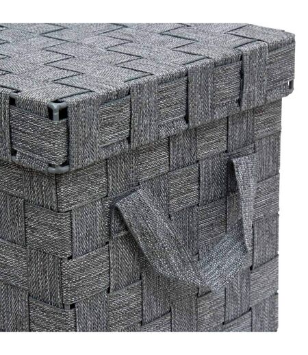 Lot de 2 Boîtes de Rangement Lise 35cm Gris