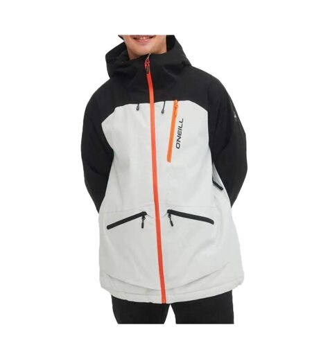 Manteau de ski écru/noir homme o'neill total disorder