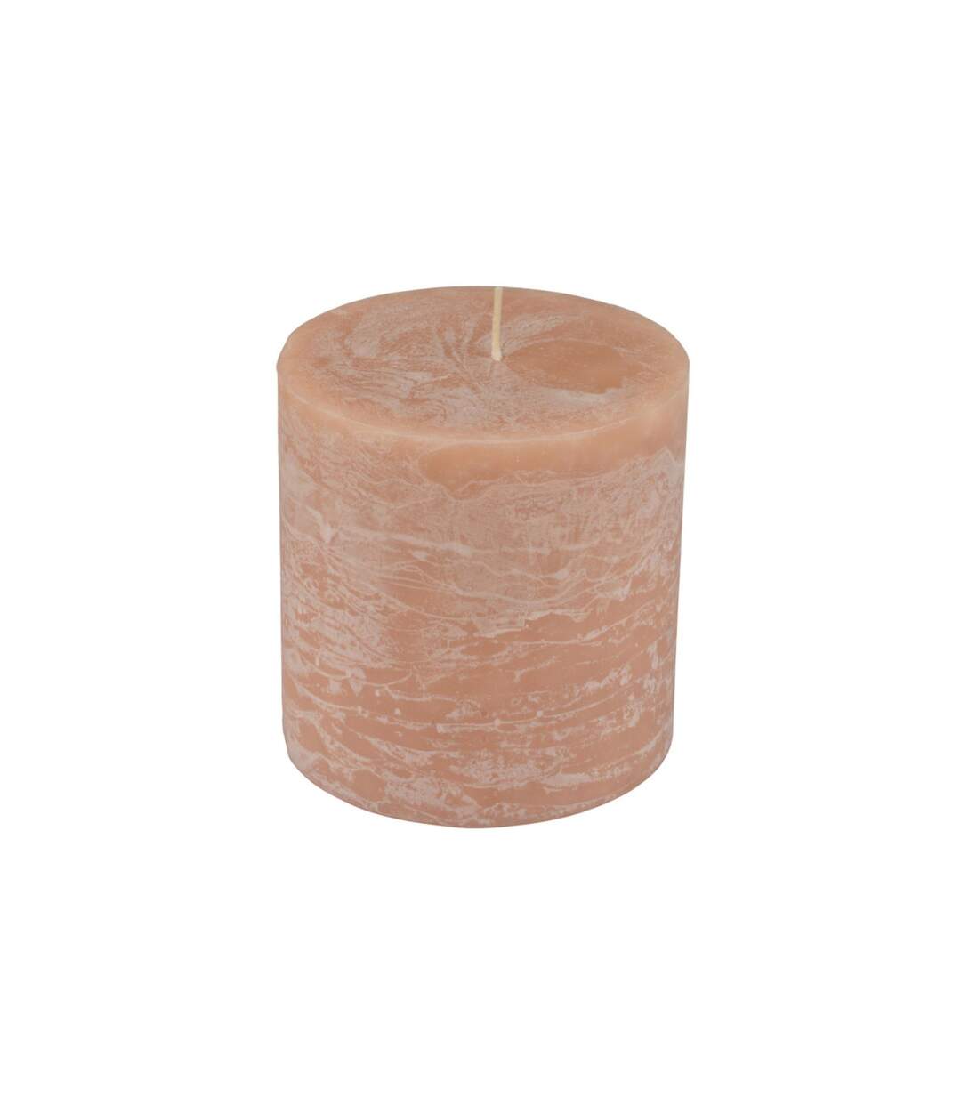 Bougie Pilier Ronde Déco Rustique 10cm Taupe-1
