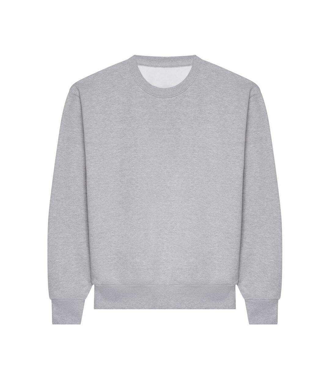 Unisex Adult Signature Heavyweight Sweatshirt Heather Grey Awdis-1