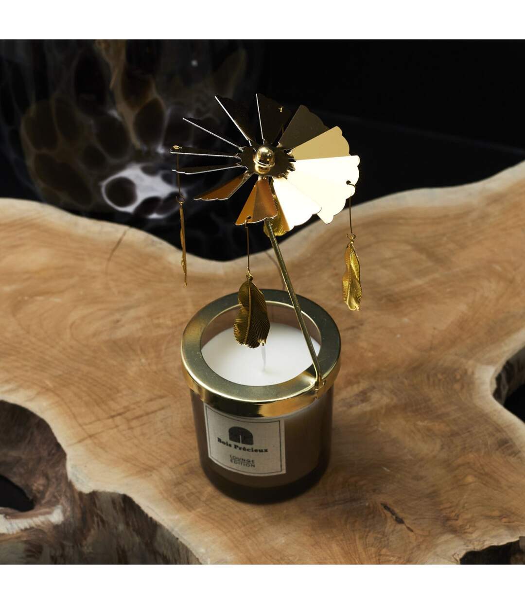Bougie Parfumée Carrousel 8cm Bois & Gingembre-3