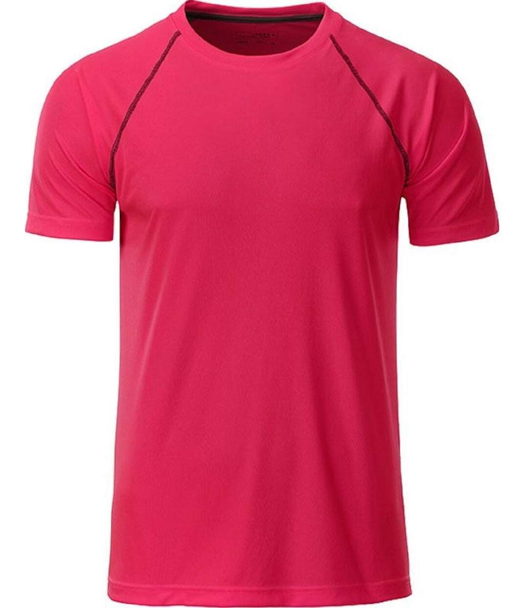 Maillot running respirant - Homme - JN496 - rose vif