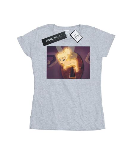 Disney T-shirt en coton Fée Clochette - Lock Squeeze - Femmes/Dames (Gris sportif) - UTBI47863