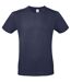 Tee-shirt B&c Mens #e150 Bleu Marine B And C-1