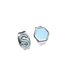 SUPERBE boucle d'oreille femme S bleue en argent-2