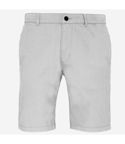 Asquith & Fox Mens Casual Chino Shorts (White) - UTRW4908