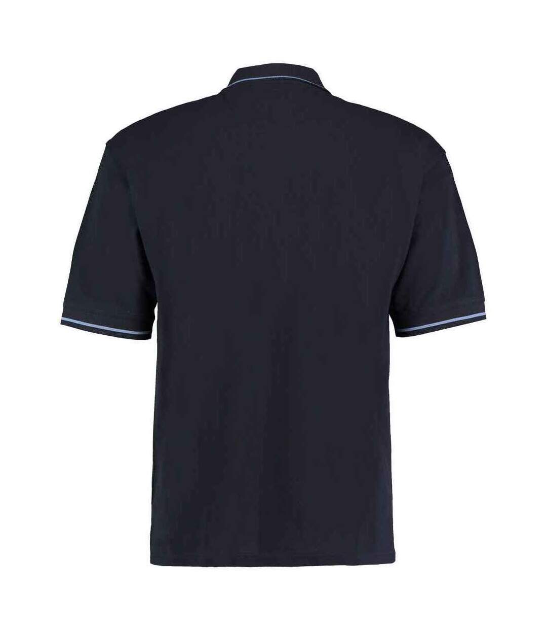 Mens polo shirt navy/light blue Kustom Kit