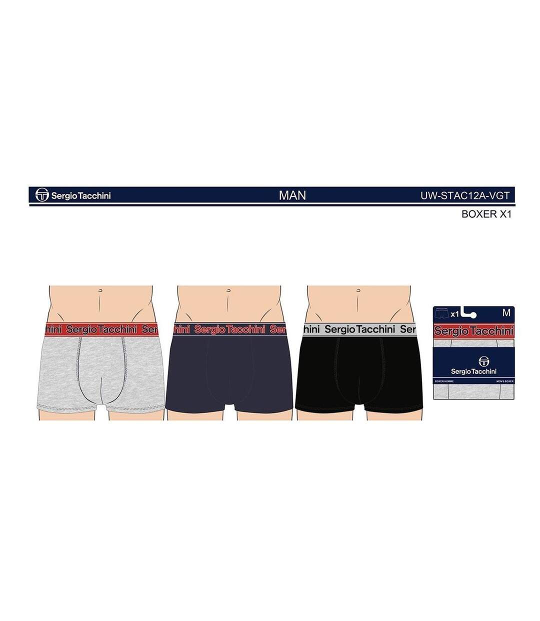 Boxer SERGIO TACCHINI X3 Pack de 3 Boxers 0298-4