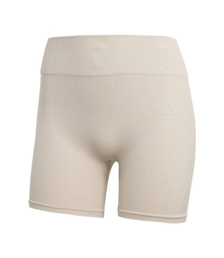 Short Entraînement Femme Blanc Cassé Adidas