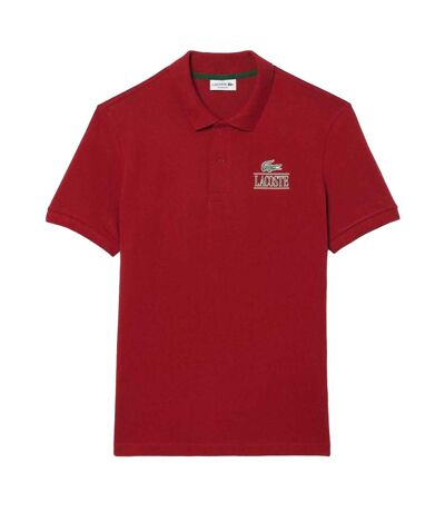 Unisex Adult Mini Pique Stretch Regular Polo Shirt Red Lacoste