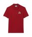 Unisex Adult Mini Pique Stretch Regular Polo Shirt Red Lacoste-1